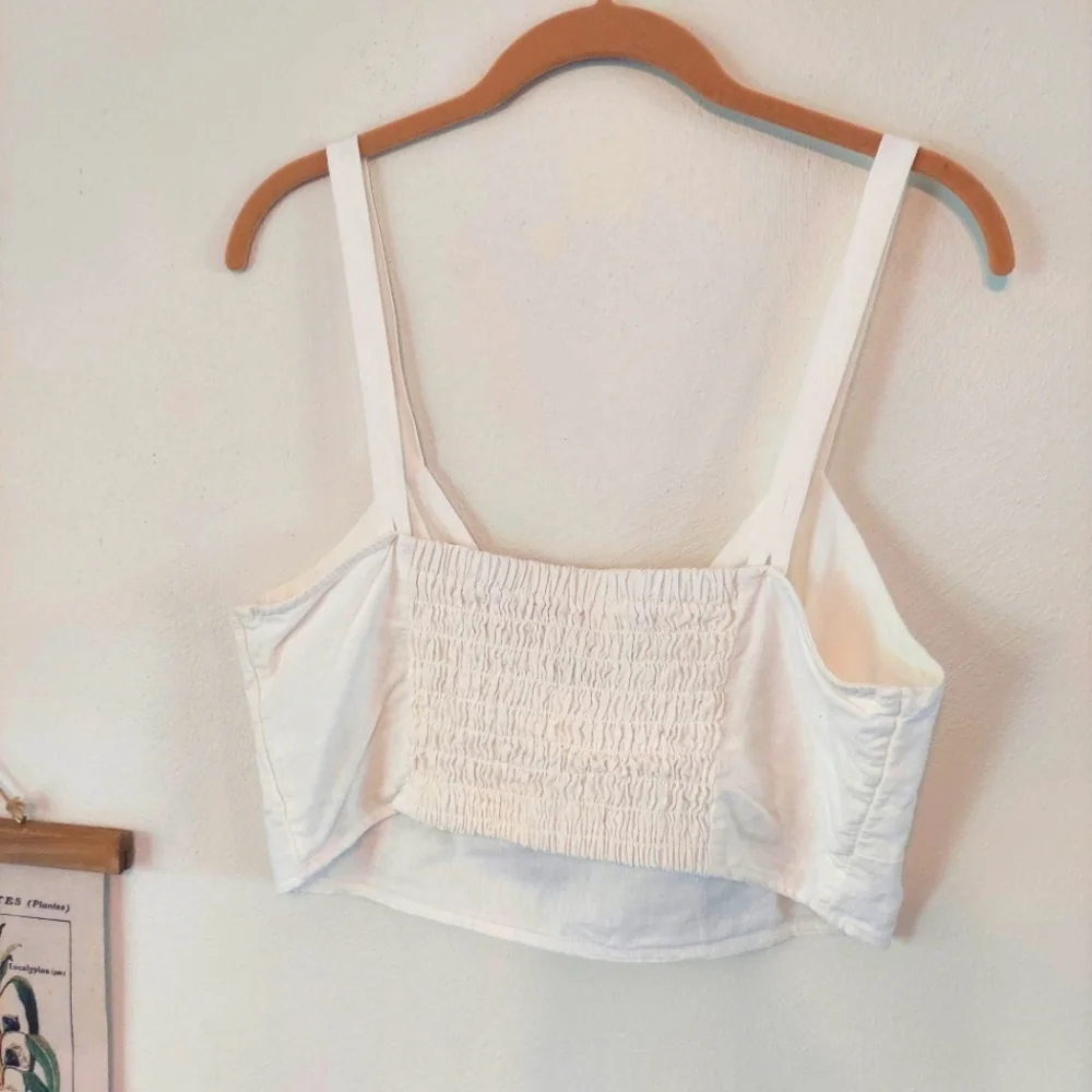 Universal Thread - Medium - White Button Down Skirt and Crop Top 2 Piece Set - Picture 5 of 10